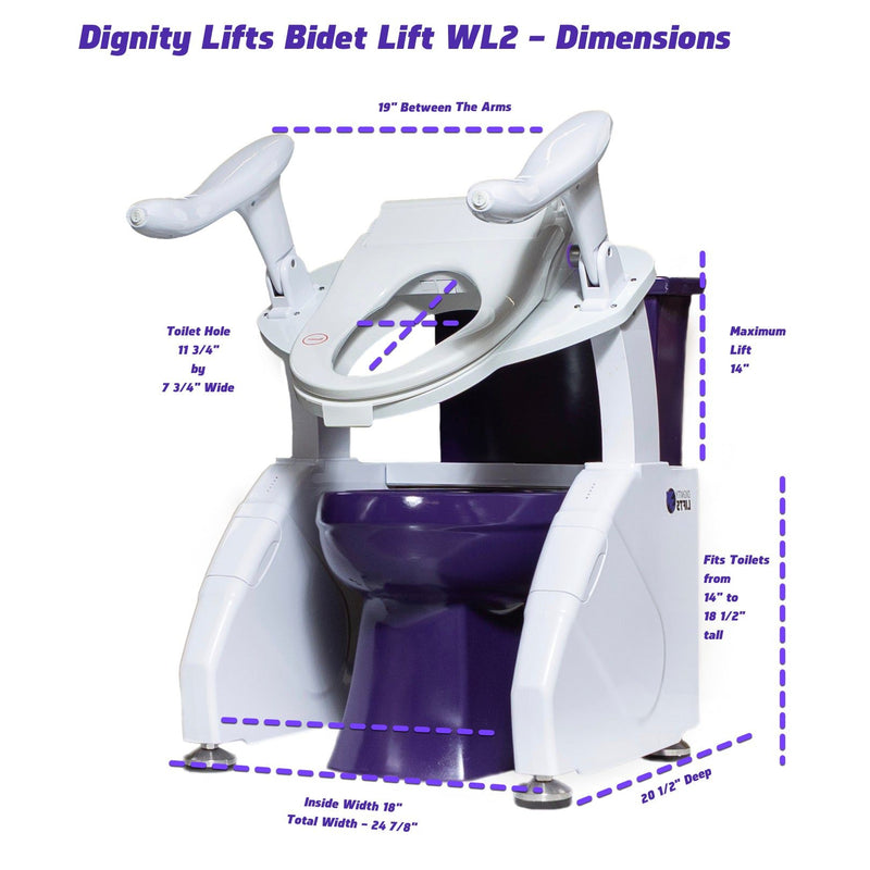 Dignity Lifts - Bidet Toilet Lift WL2