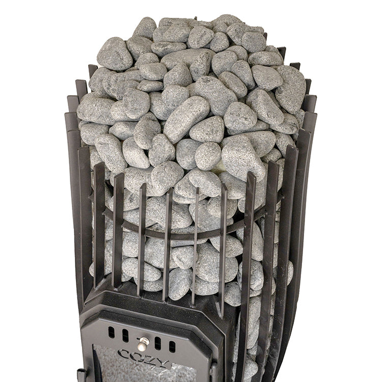 Cozy Heat SW Pkg Wood-Burning Sauna Stove Package, Up to 18kW