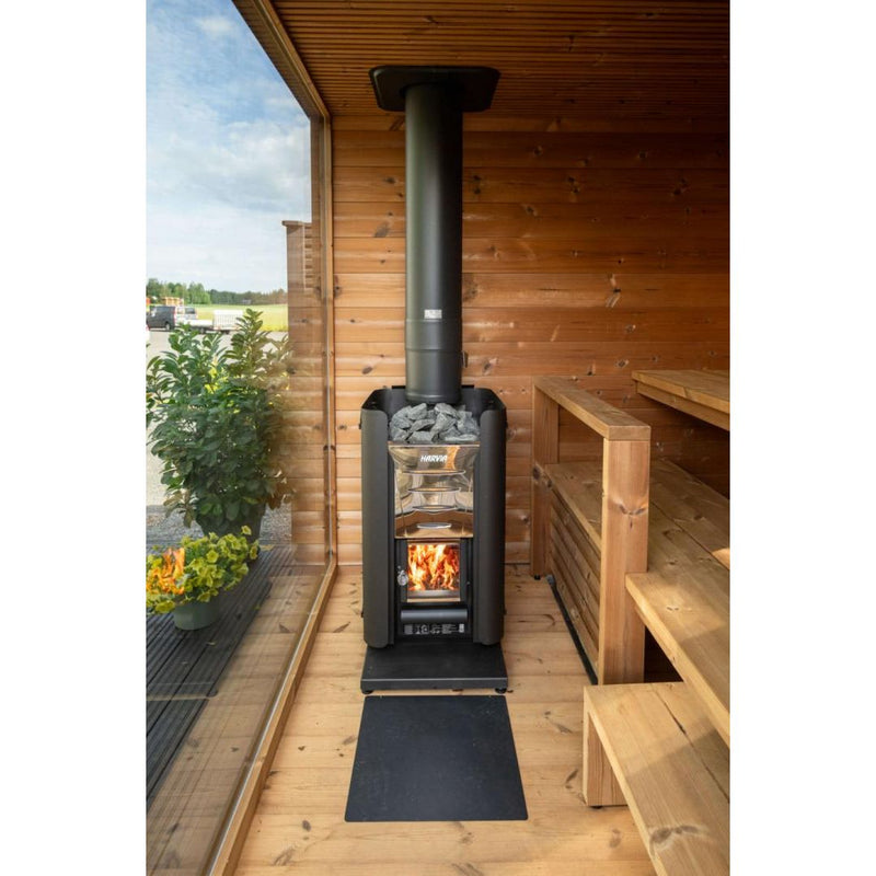 ThermaSol Nordic Dawn Sauna Cabin Fully Assembled Outdoor Sauna, Nordic Pine