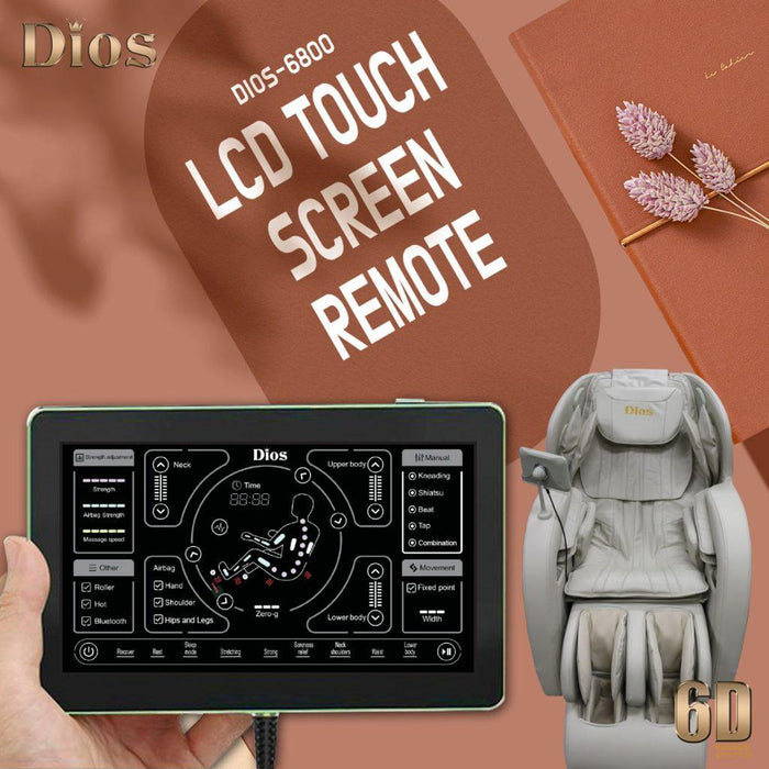 [Free Gift:Dios Rug] [Pre-Order 4-30-2025] [Limited Quantity] Dios Massage Chair 6D Dual Core Air Roller SL-track Dios-6800