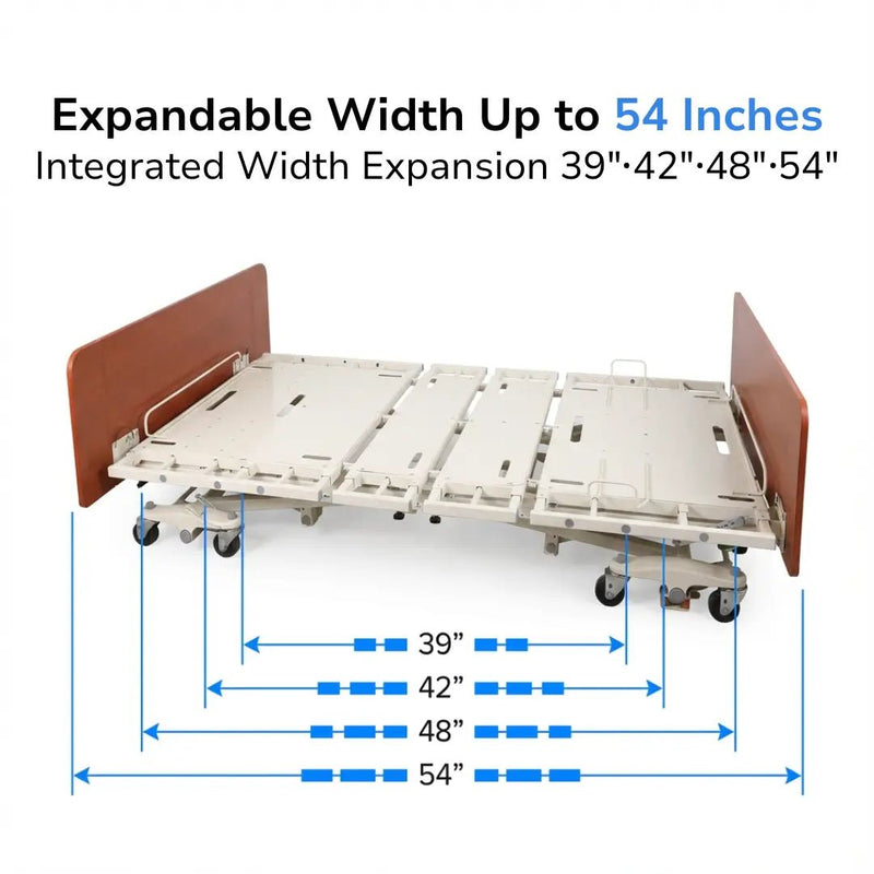 Emerald Supply Infinity Max Hi-Low Full Electric Bariatric Hospital Bed - 1000 lbs Capacity