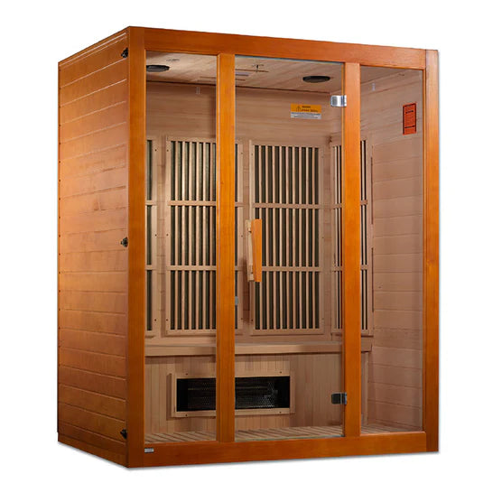 Maxxus 3-Person Low EMF FAR Infrared Sauna Canadian Hemlock