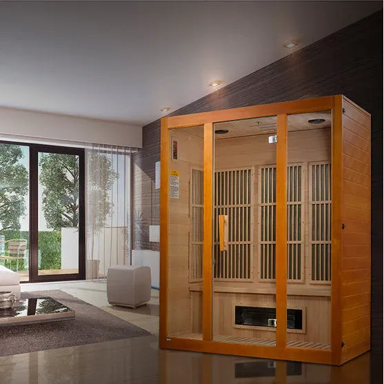 Maxxus 3-Person Low EMF FAR Infrared Sauna Canadian Hemlock