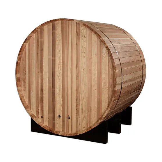 Golden Designs "St. Moritz" 2 Person Barrel Traditional Steam Sauna - Pacific Cedar