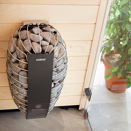 Harvia Spirit SP90E Spirit Series 9kW Sauna Heater, Black
