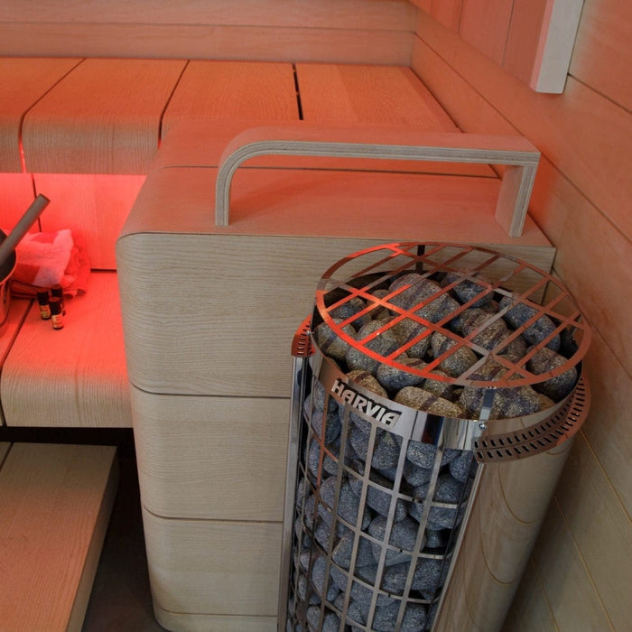 Harvia Cilindro PC90 9 kW Electric Sauna Heater w/ Built-In Controls