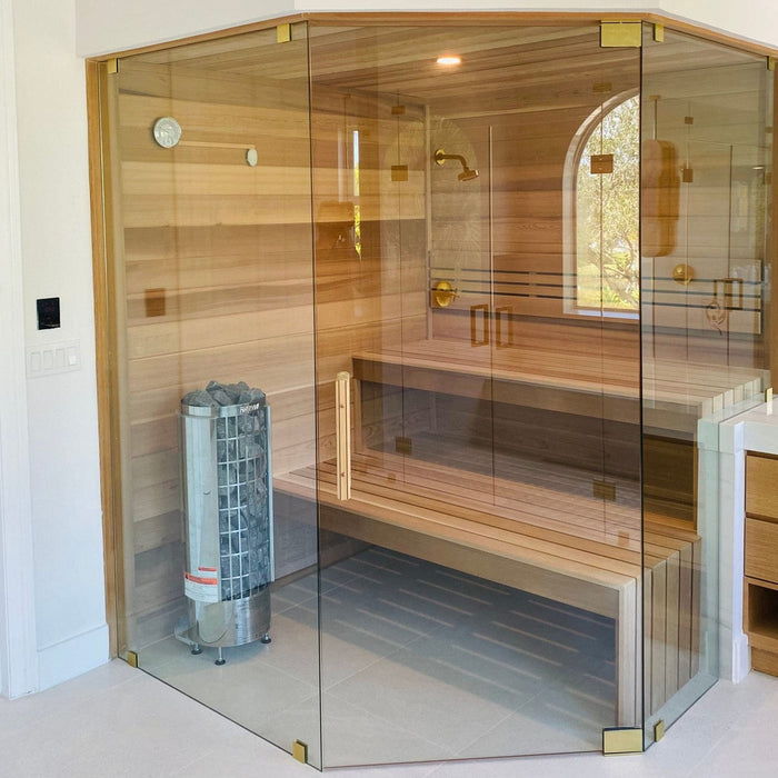 Harvia Cilindro PC90 9 kW Electric Sauna Heater w/ Built-In Controls