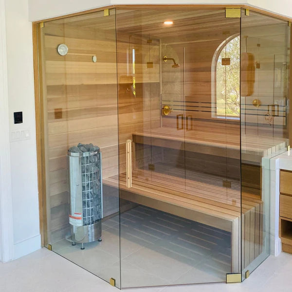 Harvia Cilindro PC80 8 kW Electric Sauna Heater w/ Built-In Controls