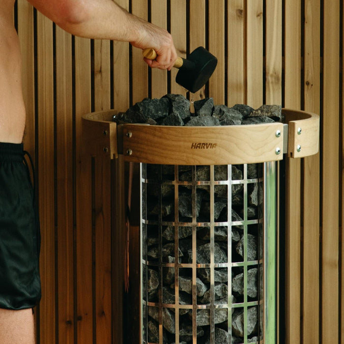 Harvia Cilindro PC90 9 kW Electric Sauna Heater w/ Built-In Controls