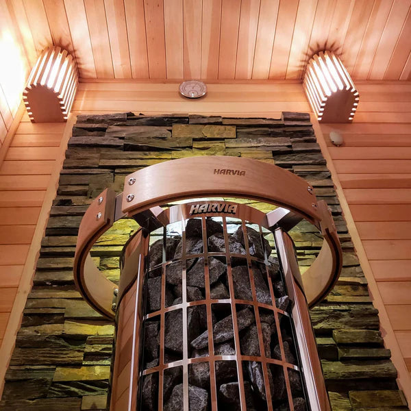 Harvia Cilindro PC80 8 kW Electric Sauna Heater w/ Built-In Controls