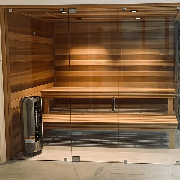 Harvia Cilindro PC80 8 kW Electric Sauna Heater w/ Built-In Controls