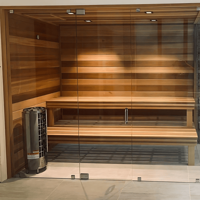 Harvia Cilindro PC90 9 kW Electric Sauna Heater w/ Built-In Controls