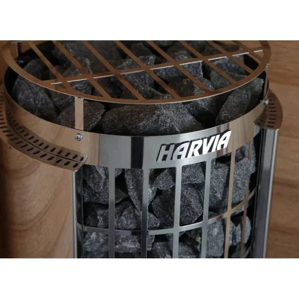 Harvia Cilindro PC80 8 kW Electric Sauna Heater w/ Built-In Controls