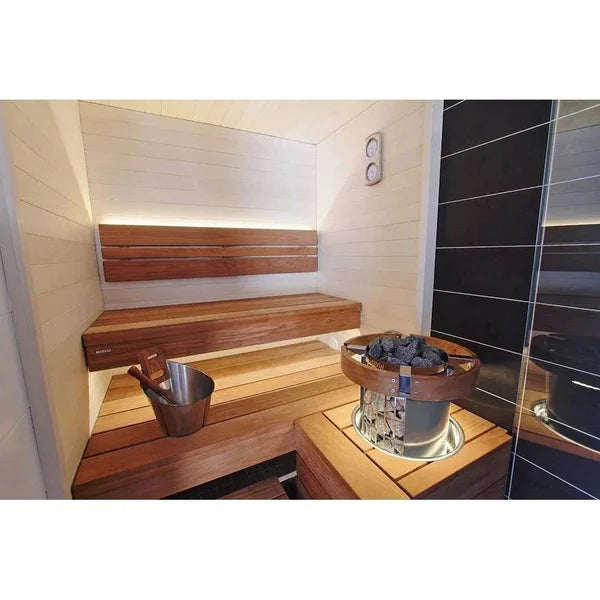 Harvia Cilindro PC80 8 kW Electric Sauna Heater w/ Built-In Controls