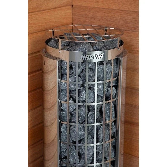 Harvia Cilindro PC90 9 kW Electric Sauna Heater w/ Built-In Controls