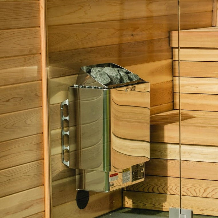 Harvia KIP45W KIP Series 4.5KW Sauna Heater, Stainless Steel