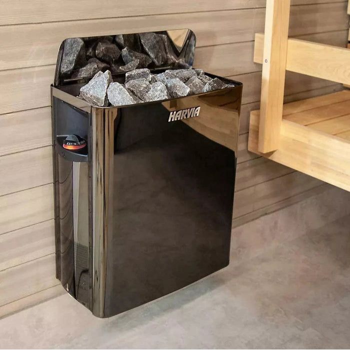 Harvia The Wall SWS80 The Wall Series 8kW Sauna Heater, Stainless Steel
