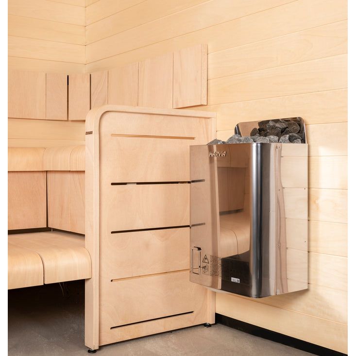 Harvia The Wall SWS80 The Wall Series 8kW Sauna Heater, Stainless Steel