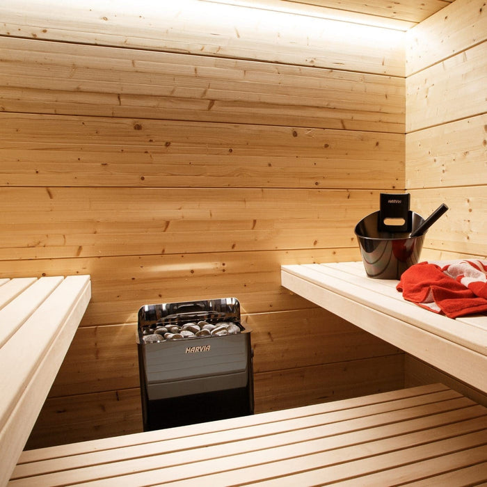 Harvia The Wall SWS80 The Wall Series 8kW Sauna Heater, Stainless Steel