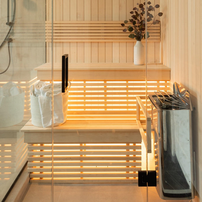 Harvia The Wall SWS80 The Wall Series 8kW Sauna Heater, Stainless Steel