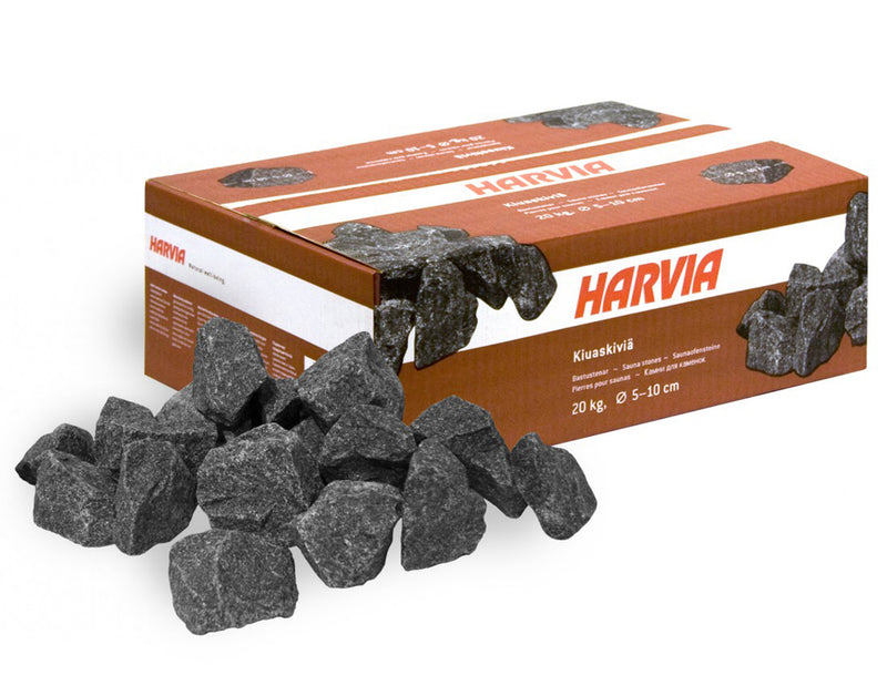 Harvia Olivine Diabase Sauna Heater Stones, Split Face