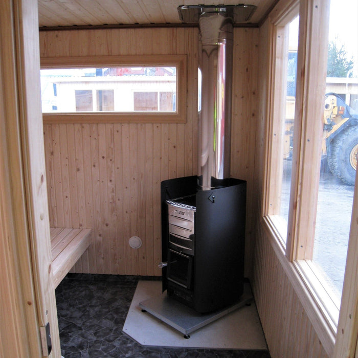 Harvia M3 SS Pkg Wood-Burning Sauna Stove Package, 16.5kW