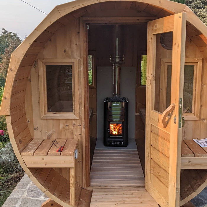 Harvia M3 SS Pkg Wood-Burning Sauna Stove Package, 16.5kW