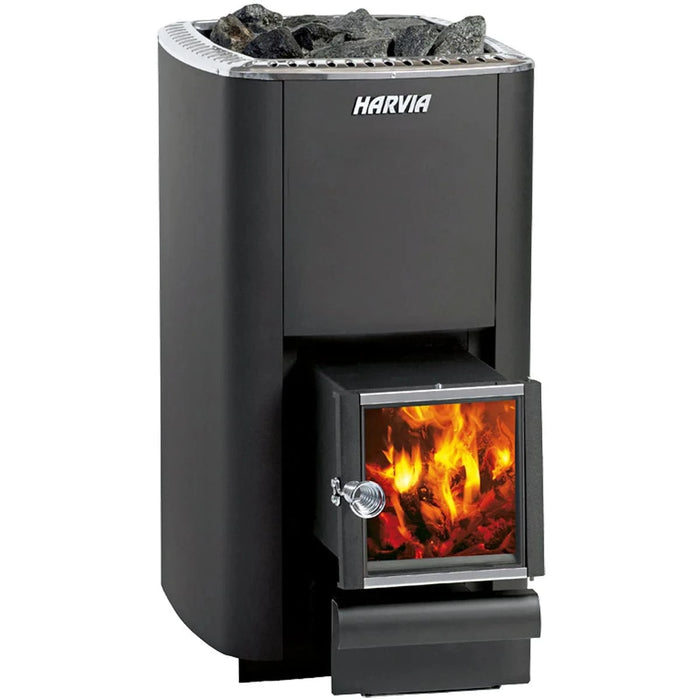 Harvia M3 SL M Series 16.5kW Wood Sauna Stove w/ Exterior Feed