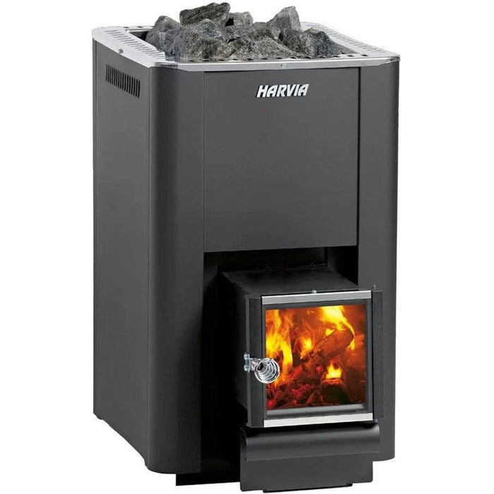 Harvia PRO 20 SL Pro Series Sauna Wood-Burning Stove w/ Exterior Feed