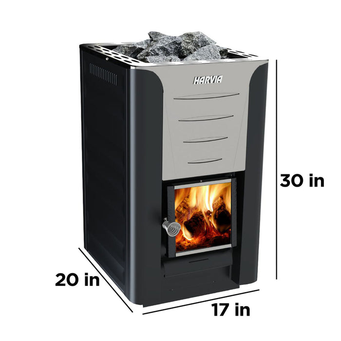 Harvia PRO 20 Pro Series 24.1kW Wood-Burning Sauna Stove