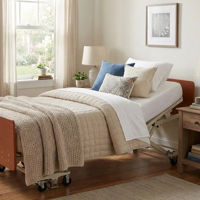 Emerald Supply Infinity Max Hi-Low Full Electric Bariatric Hospital Bed - 1000 lbs Capacity