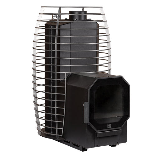 HUUM HIVE Flow LS Wood-Burning Sauna Stove w/ Firebox Extension, 9.8kW