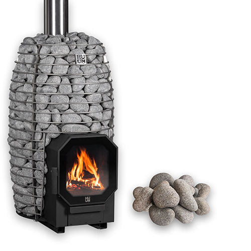 HUUM HIVE Flow Pkg Wood-Burning Sauna Stove Package, 9.8kW