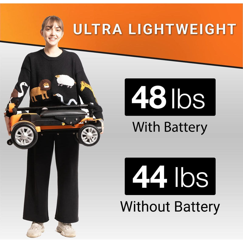 MobiJoe Lightweight Mobility Scooter Compact 4