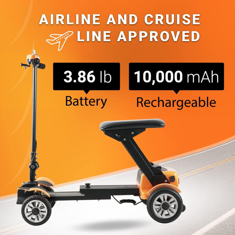 MobiJoe Lightweight Mobility Scooter Compact 4