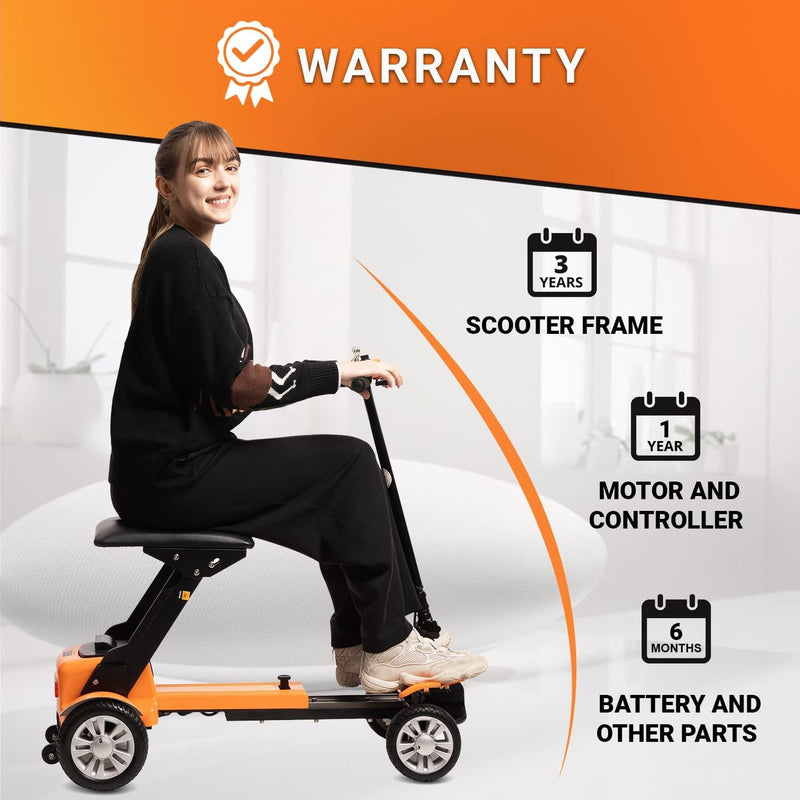 MobiJoe Lightweight Mobility Scooter Compact 4