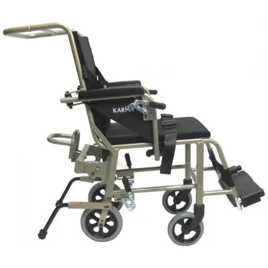 Karman KMAA20 Convertible Airplane Aisle Chair Foot Operated 24" Quick Release Rear Wheels