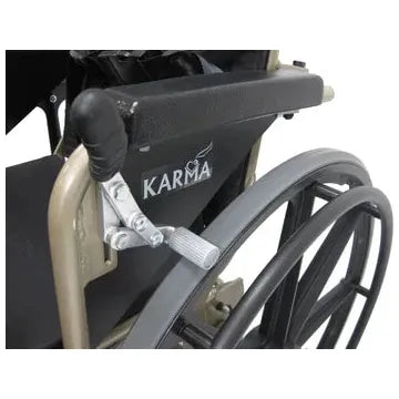 Karman KMAA20 Convertible Airplane Aisle Chair Foot Operated 24" Quick Release Rear Wheels