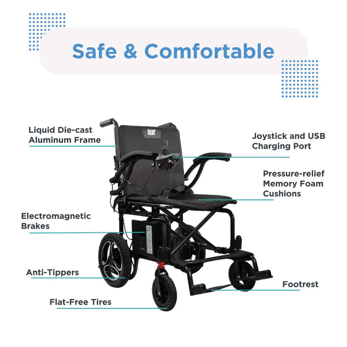Journey Air Lightweight Folding Power Chair (2026 Model)