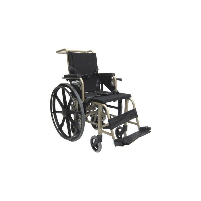 Karman KMAA20 Convertible Airplane Aisle Chair Foot Operated 24" Quick Release Rear Wheels