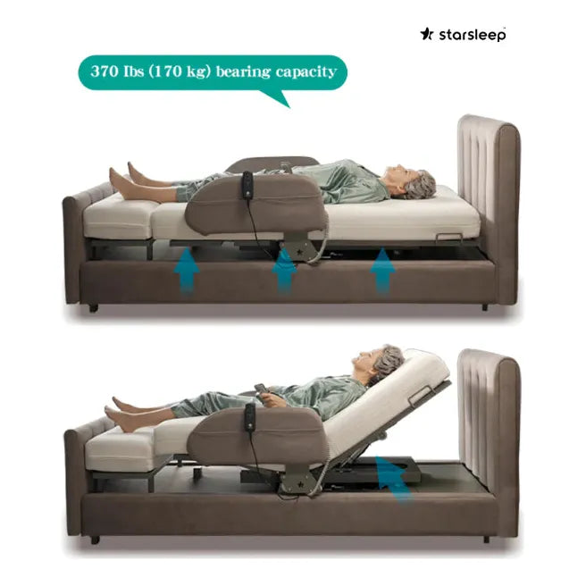 Charme Starsleep Orin Rotating Full Electric Lift Assist Bed with Heat & Massage