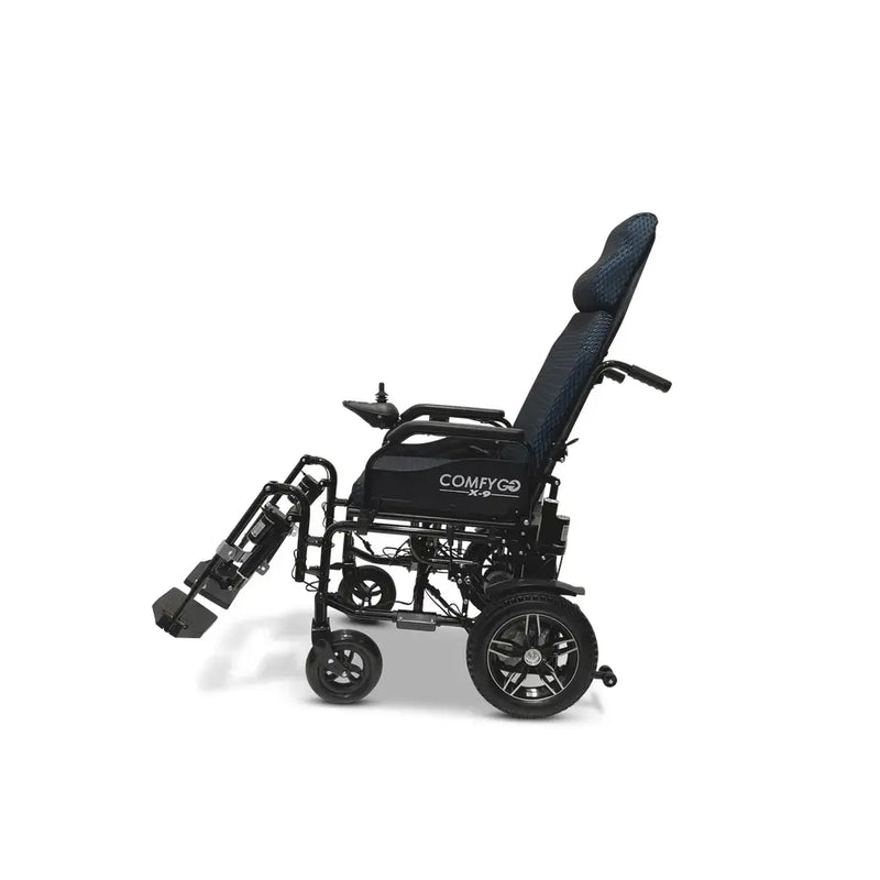 ComfyGo X-9 Remote Controlled Wheelchair, Automatic Reclining Backrest & Lifting Leg Rests