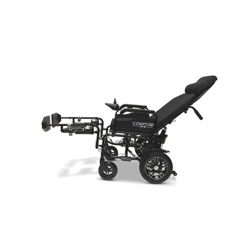 ComfyGo X-9 Remote Controlled Wheelchair, Automatic Reclining Backrest & Lifting Leg Rests
