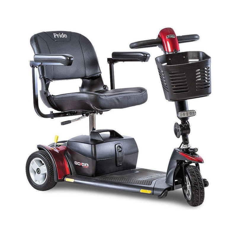 Pride Go-Go Sport - 3 Wheel Travel Scooter