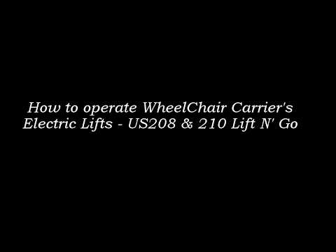 Model 117 lift for wheelchairs - YouTube