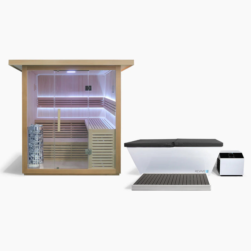 Revive 6 Person Traditional Sauna & Acrylic Plunge