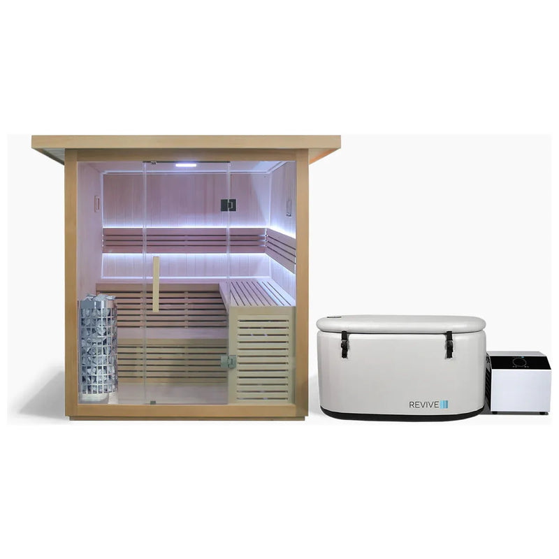 Revive 6 Person Traditional Sauna & Inflatable Plunge