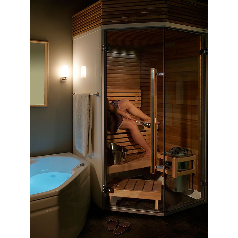 Harvia Vega BC19 Pkg Vega Series 1.9kW Sauna Heater Package, Built-In Controls