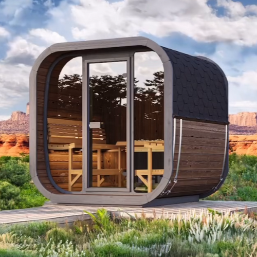 SaunaLife CL7G Cube-Series Outdoor Home Sauna Kit