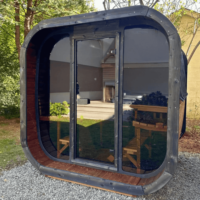 SaunaLife CL7G Cube-Series Outdoor Home Sauna Kit